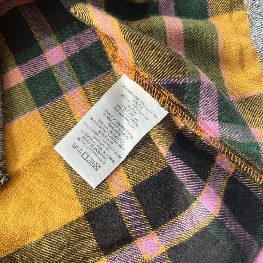 NWT Urban Outfitters BDG Karl Slouchy Flannel Button-Down Shirt Sz Small - Picture 8 of 9